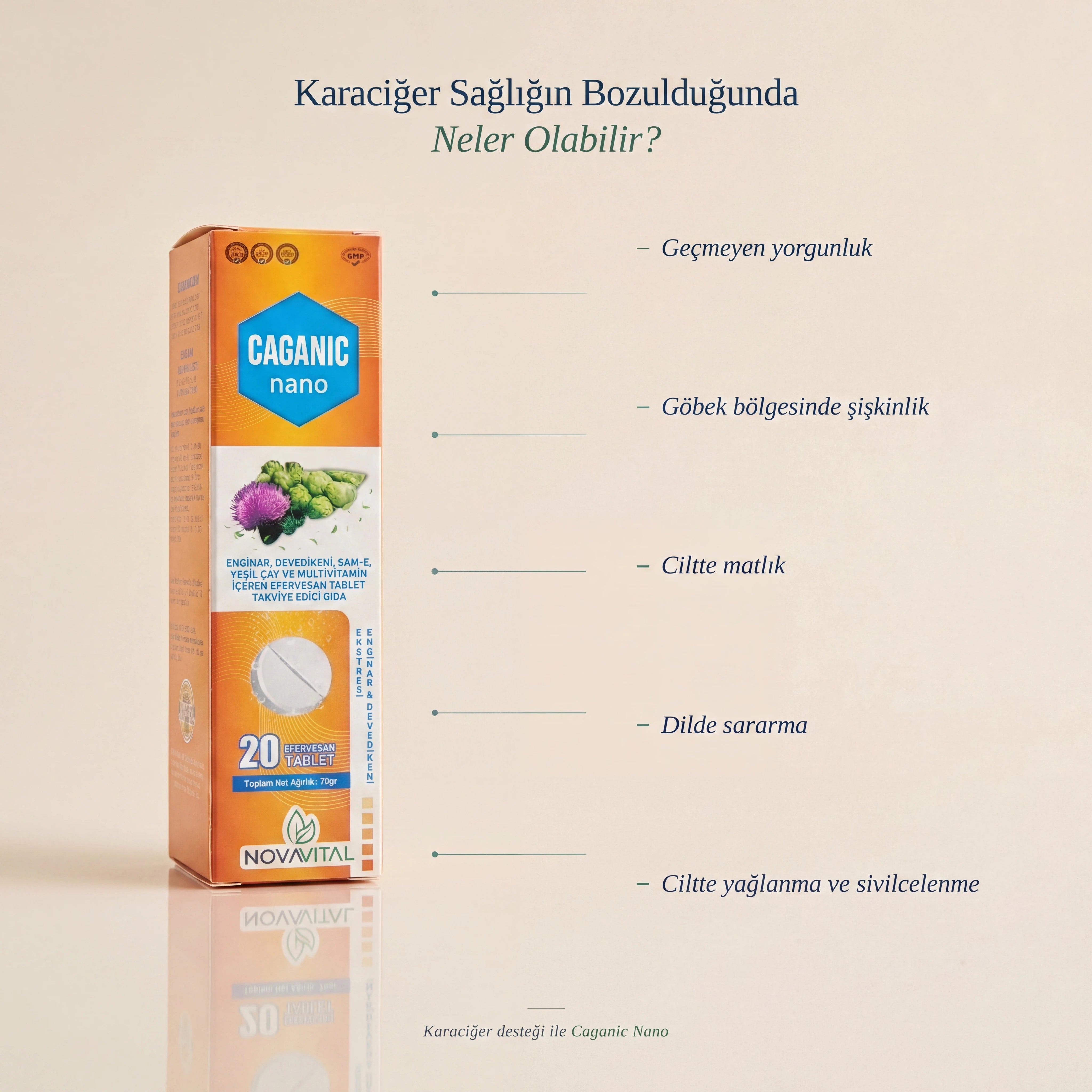 Caganic Nano - Karaciğer Sağlığı Desteği | Efervasan Tablet