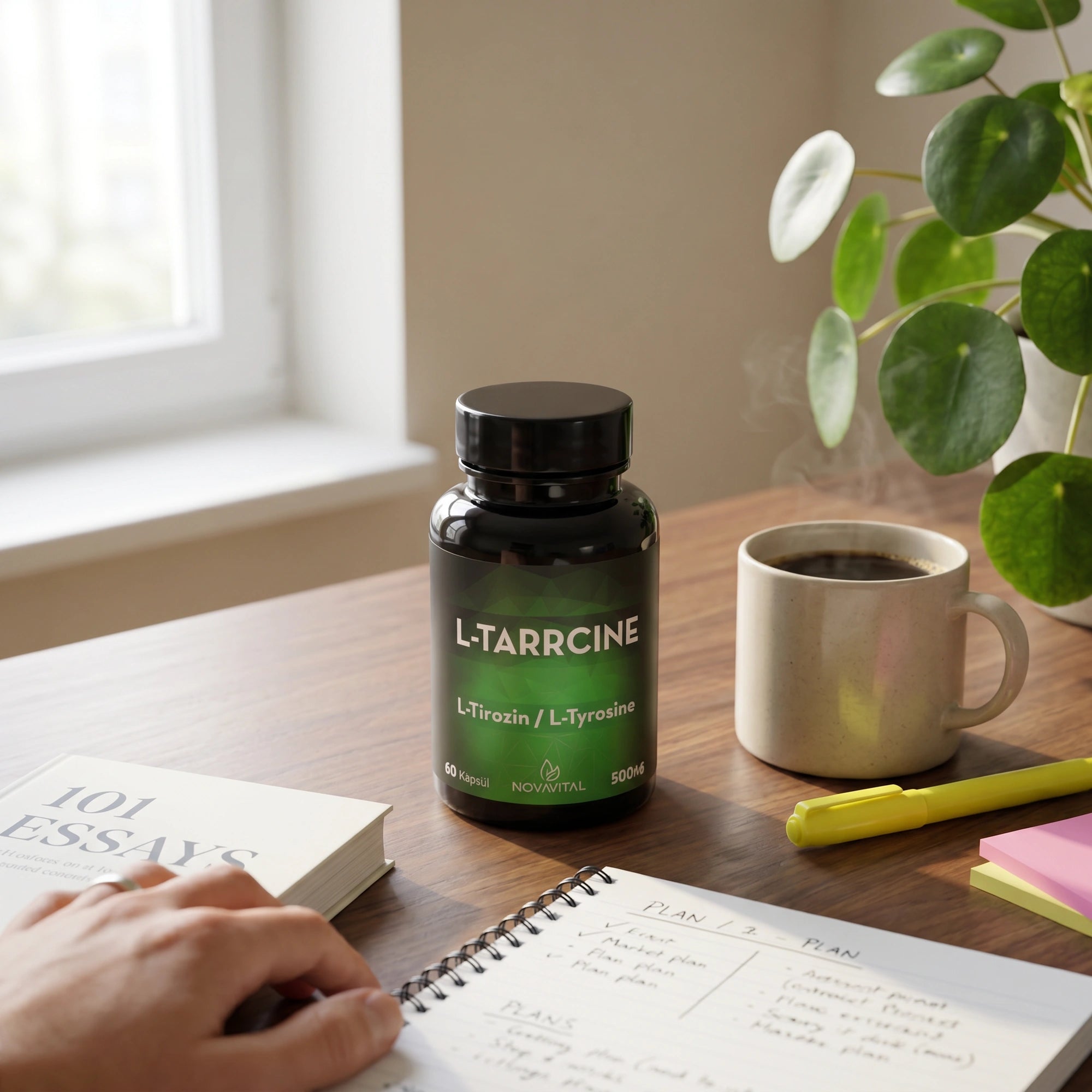 L-Tarrcıne Odaklanma Dostu Vitamin Takviyesi (Dopamin Üretimini Destekler)