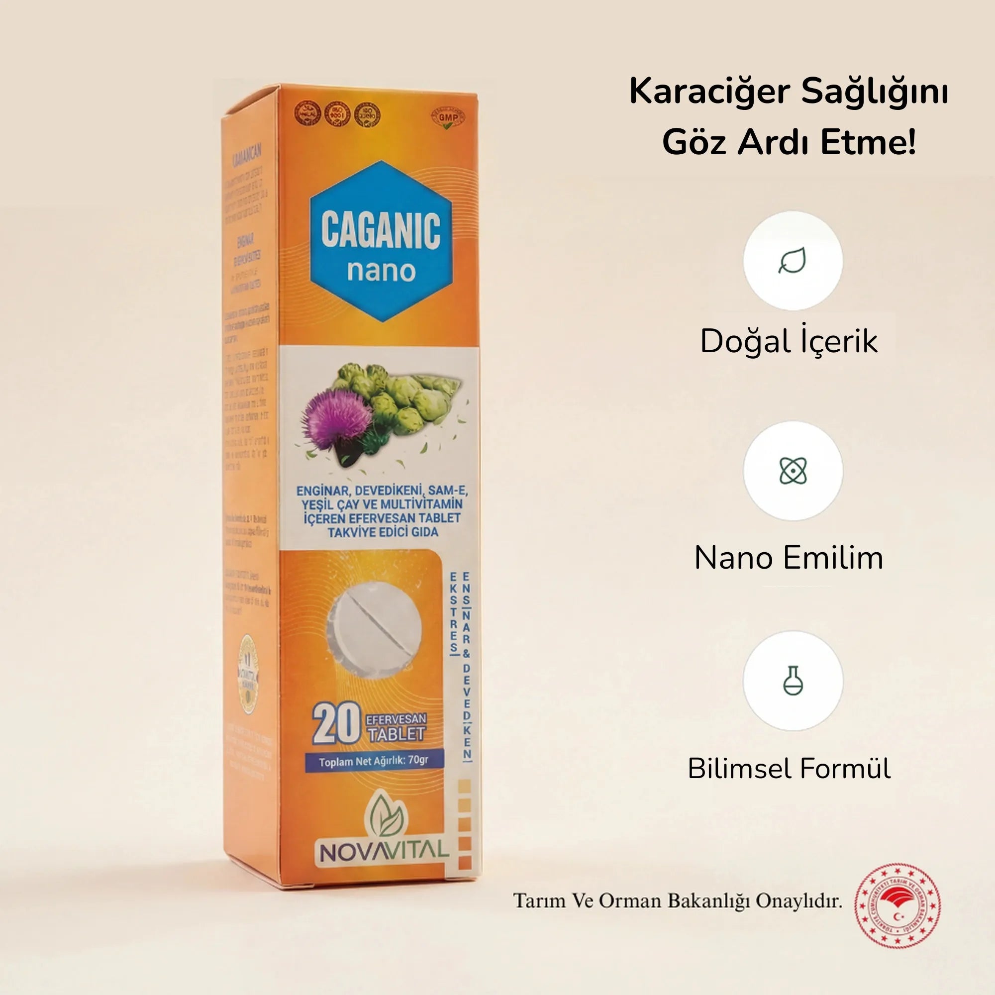Caganic Nano - Karaciğer Sağlığı Desteği | Efervasan Tablet